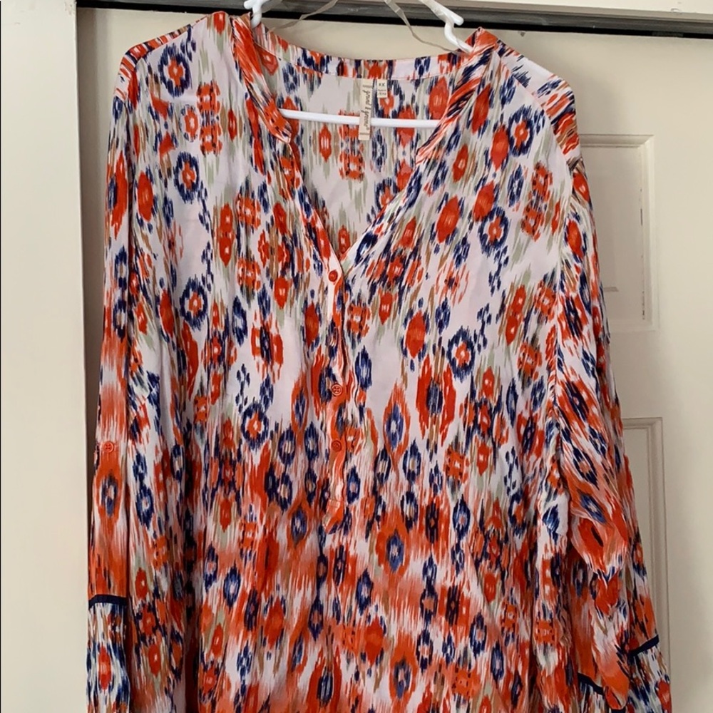 Never worn multi colored blouse